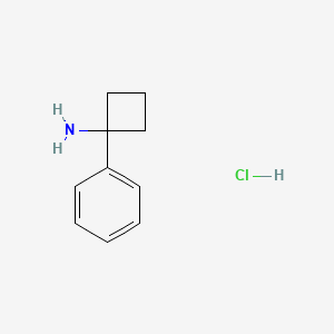 Chemical structure of 1-Phenylcyclobutanamine Hydrochloride