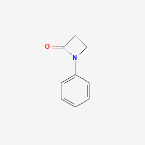 Chemical structure of 1-Phenylazetidin-2-one