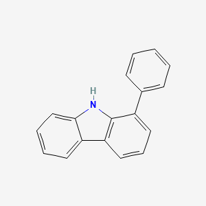 Chemical structure of 1-phenyl-9H-carbazole