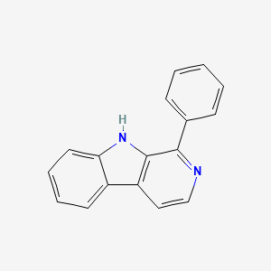 Chemical structure of 1-Phenyl-9H-?carboline