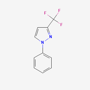 Chemical structure of 1-Phenyl-3-(trifluoromethyl)pyrazole