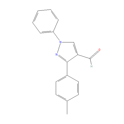 Chemical structure of 1-Phenyl-3-p-tolyl-1h-pyrazole-4-carbaldehyde