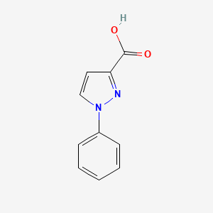 Chemical structure of 1-Phenyl-1H-pyrazole-3-carboxylic acid
