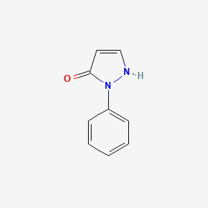 Chemical structure of 1-Phenyl-1H-pyrazol-5-ol