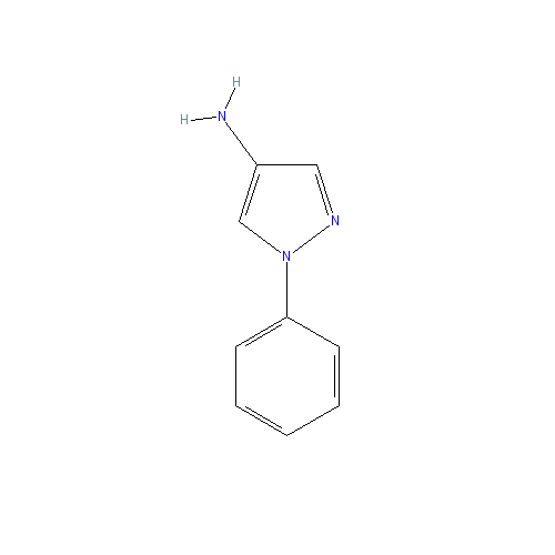 Chemical structure of 1-Phenyl-1H-pyrazol-4-amine