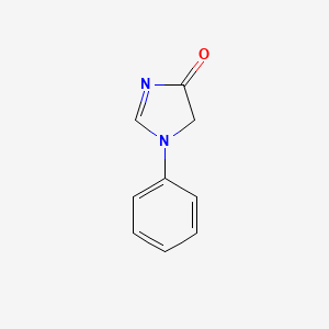 Chemical structure of 4-Pyrazolin-3-one, 1-phenyl-