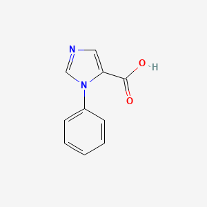 Chemical structure of 1-Phenyl-1H-imidazole-5-carboxylic acid