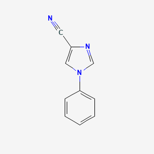 Chemical structure of 1-Phenyl-1H-imidazole-4-carbonitrile