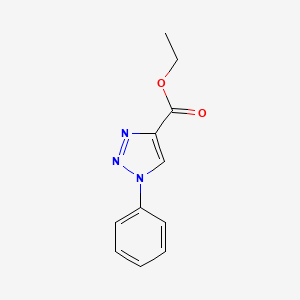 Chemical structure of Ethyl 1-phenyl-1H-1,2,3-triazole-4-carboxylate
