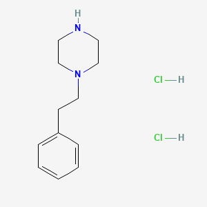 Chemical structure of 1-Phenethylpiperazine 2HCl
