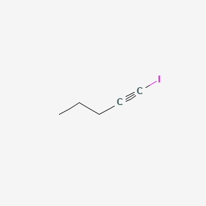 Chemical structure of 1-Pentynyl Iodide
