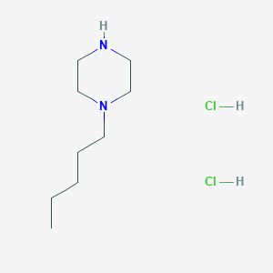 Chemical structure of 1-Pentylpiperazine dihydrochloride