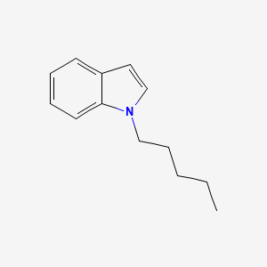 Chemical structure of 1-Pentylindole