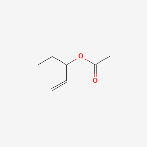 Chemical structure of 1-Penten-3-yl Acetate