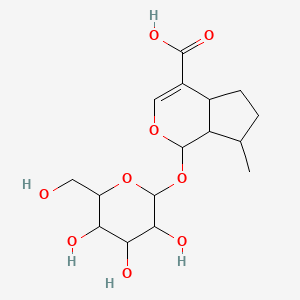 Chemical structure of 1-O-β-D-Glucopyranosylpaeonisuffrone