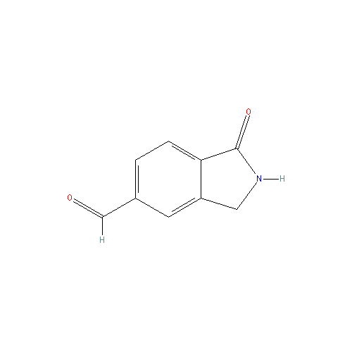 Chemical structure of 1-Oxoisoindoline-5-carbaldehyde