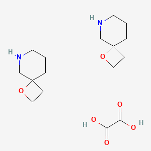 Chemical structure of 1-oxa-6-azaspiro[3.5]nonane oxalate