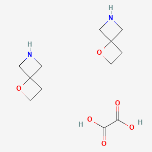 Chemical structure of 1-Oxa-6-azaspiro[3.3]heptane hemioxalate