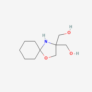 Chemical structure of 1-Oxa-4-azaspiro(4.5)decane-3,3-dimethanol