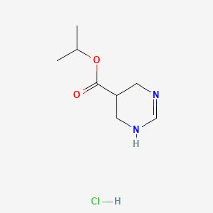 Chemical structure of 1-Oxa-4,9-diazaspiro[5.5]undecan-3-one hydrochloride