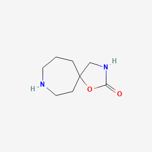 Chemical structure of 1-oxa-3,8-diazaspiro[4.6]undecan-2-one