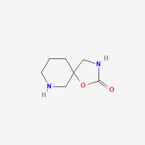Chemical structure of 1-oxa-3,7-diazaspiro[4.5]decan-2-one