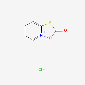 Chemical structure of 1-Oxa-2-oxo-3-thiaindolizinium Chloride