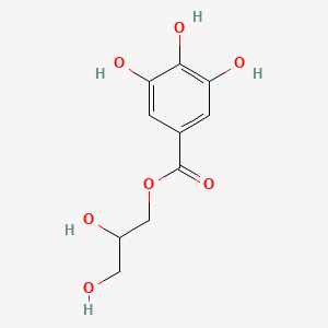Chemical structure of 1-O-Galloylglycerol