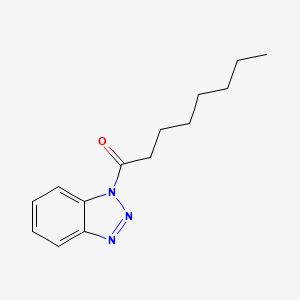 Chemical structure of 1-Octanoylbenzotriazole