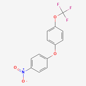 Chemical structure of 1-Nitro-4-(4-(trifluoromethoxy)phenoxy)benzene