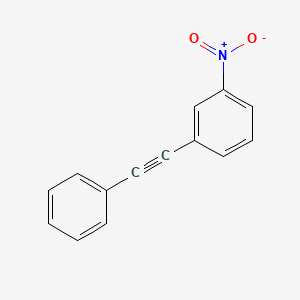 Chemical structure of 1-Nitro-3-(phenylethynyl)benzene