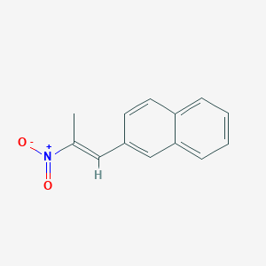 Chemical structure of 1-Nitro-1-methyl-2-naphtylethene