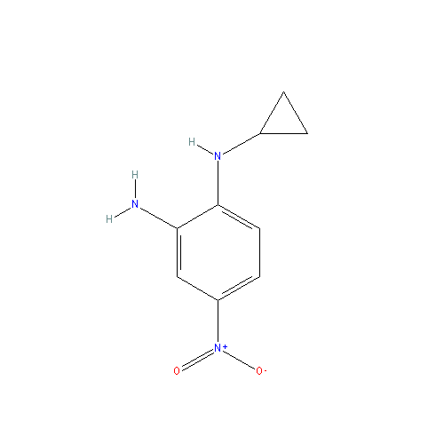 Chemical structure of N1-Cyclopropyl-4-nitrobenzene-1,2-diamine