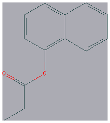 Chemical structure of 1-Naphthyl Propionate