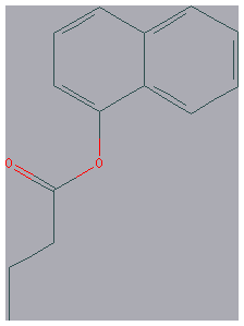 Chemical structure of 1-Naphthyl butyrate