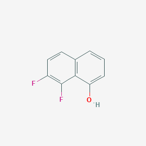 Chemical structure of 7,8-Difluoronaphthalen-1-ol