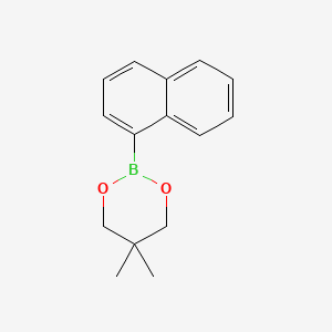 Chemical structure of 5,5-Dimethyl-2-(naphthalen-1-yl)-1,3,2-dioxaborinane
