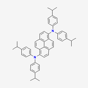 Chemical structure of N1,N1,N6,N6-tetrakis(4-isopropylphenyl)pyrene-1,6-diamine