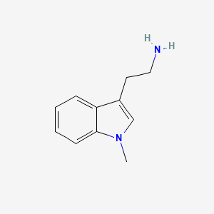 Chemical structure of 1-Methyltryptamine