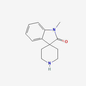 Chemical structure of 1-Methylspiro[indoline-3,4'-piperidin]-2-one
