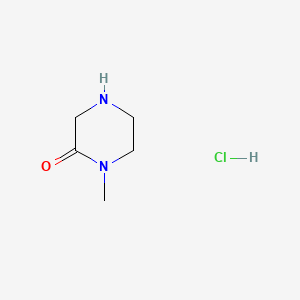 Chemical structure of 1-Methylpiperazin-2-one hydrochloride