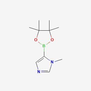 Chemical structure of 1-Methylimidazole-5-boronic Acid Pinacol Ester