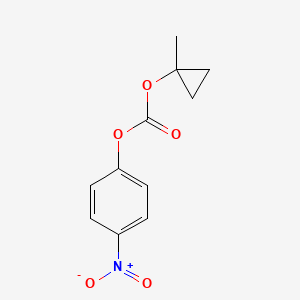 Chemical structure of 1-Methylcyclopropyl 4-nitrophenyl carbonate