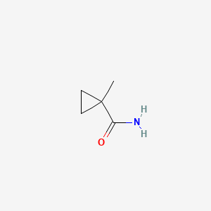 Chemical structure of 1-Methylcyclopropanecarboxamide