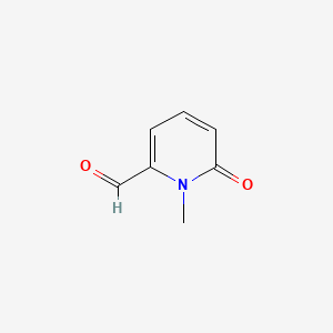 Chemical structure of 1-Methyl-6-oxo-1,6-dihydropyridine-2-carbaldehyde