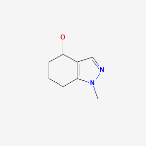 Chemical structure of 1-Methyl-6,7-dihydro-1H-indazol-4(5H)-one