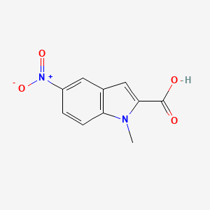 Chemical structure of 1-Methyl-5-nitro-1H-indole-2-carboxylic acid