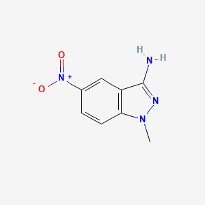 Chemical structure of 1-Methyl-5-nitro-1H-indazol-3-amine