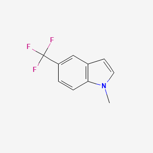 Chemical structure of 1-Methyl-5-(trifluoromethyl)-1H-indole