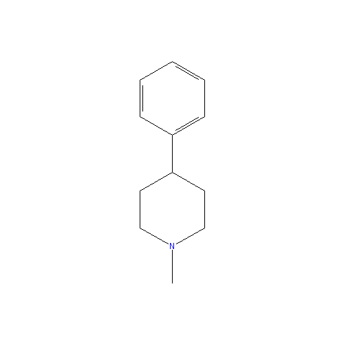 Chemical structure of 1-Methyl-4-phenylpiperidine